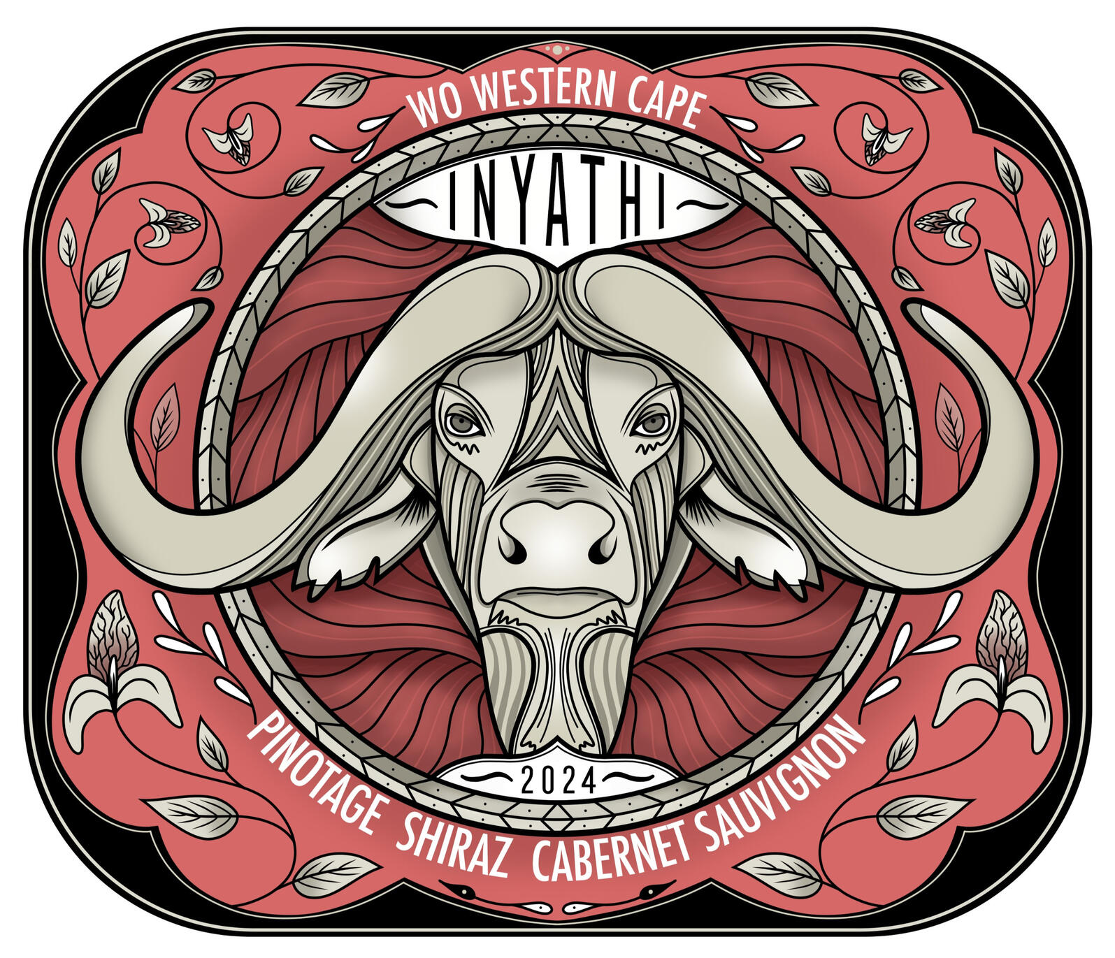 "INYATHI" WINE LABEL FOR WINE 52