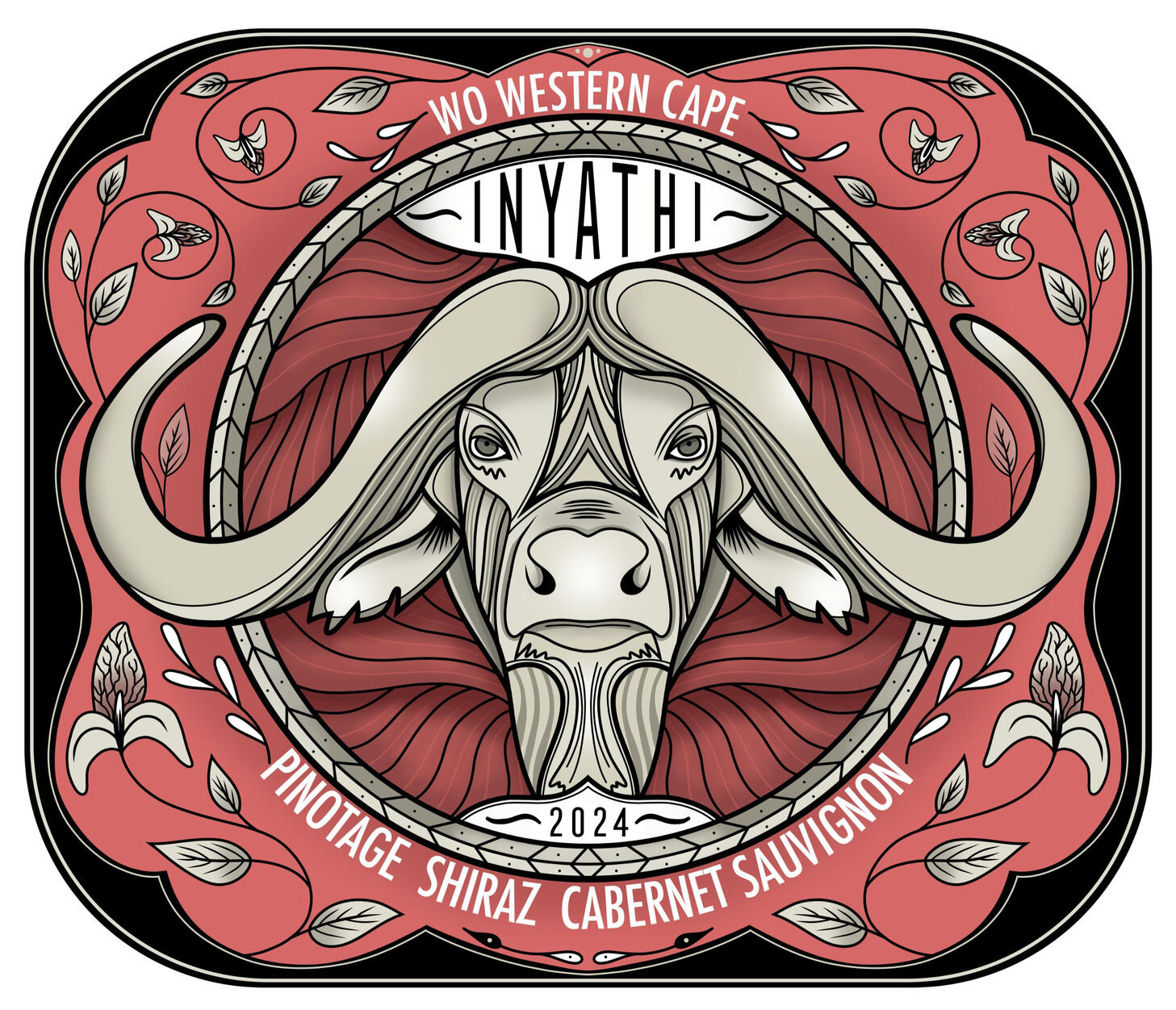 "INYATHI" WINE LABEL FOR WINE 52