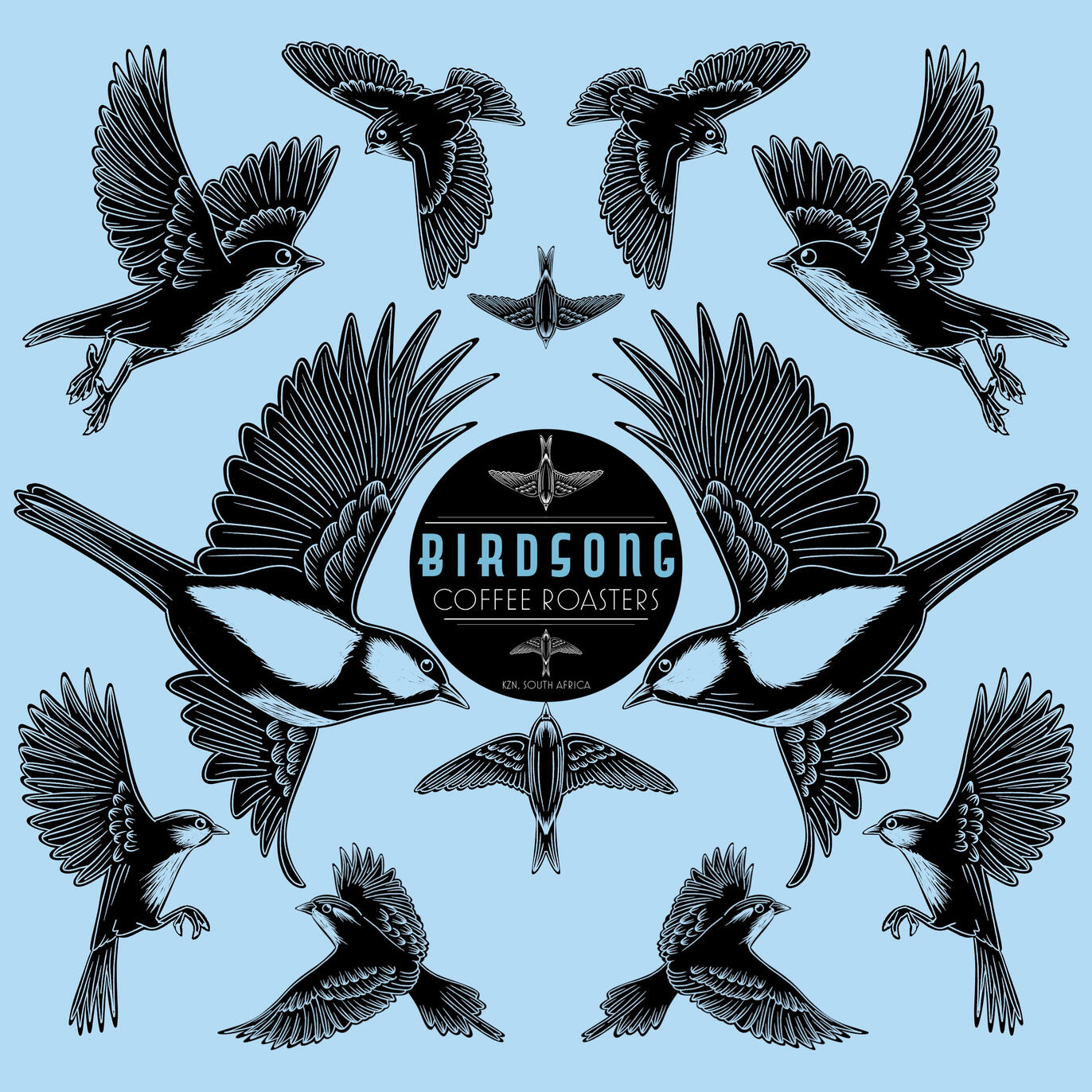 BIRDSONG COFFEE PACKAGING ILLUSTRATION