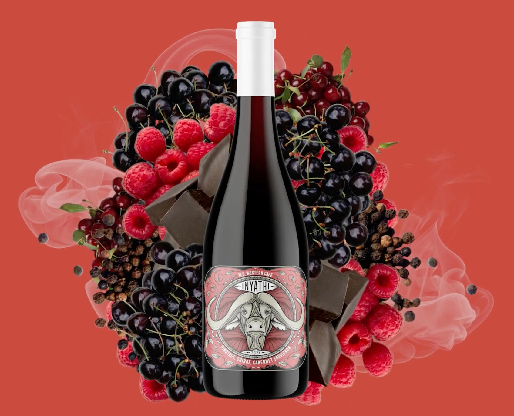 "INYATHI" WINE LABEL FOR WINE 52